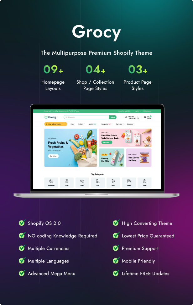 Grocy - Grocery Store and Supermarket Shopify Responsive Theme OS 2.0 - 7